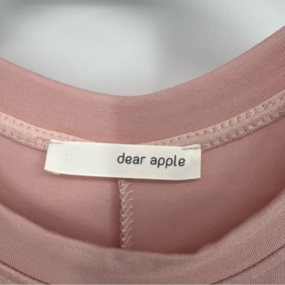 Dear Apple Tank Top Womens Light Pink High-Low Hem Duster Wrap Look Sleeveless - Picture 7 of 8